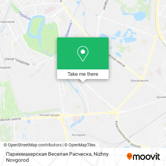 Парикмахерская Веселая Расческа map