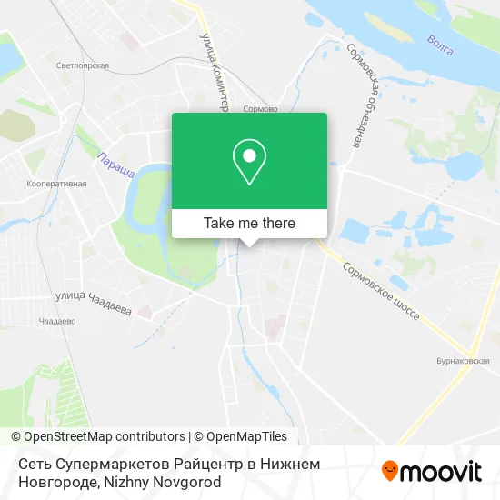 Сеть Супермаркетов Райцентр в Нижнем Новгороде map
