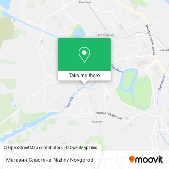 Магазин Сластена map