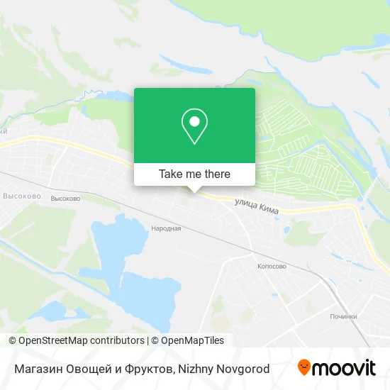 Магазин Овощей и Фруктов map
