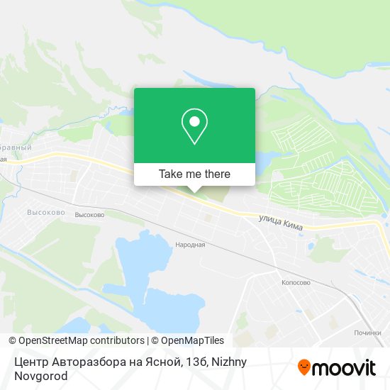 Центр Авторазбора на Ясной, 13б map