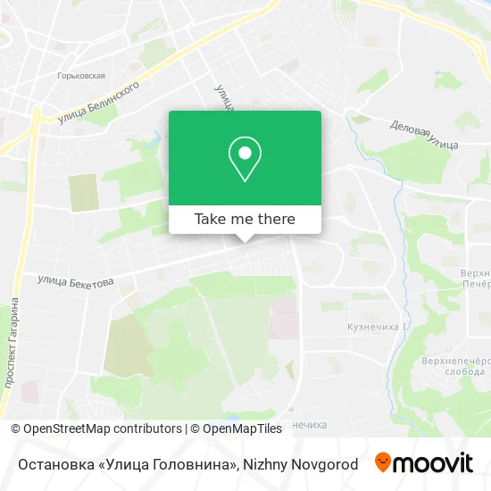 Остановка «Улица Головнина» map