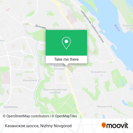 Казанское шоссе map
