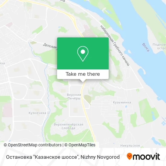Остановка "Казанское шоссе" map