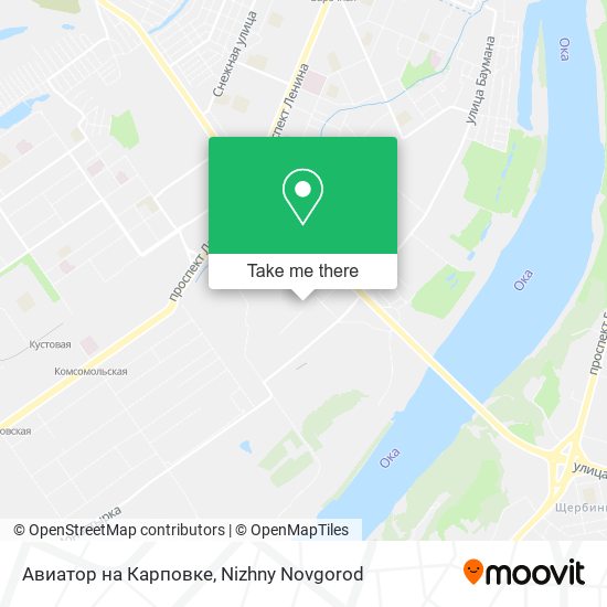 Авиатор на Карповке map