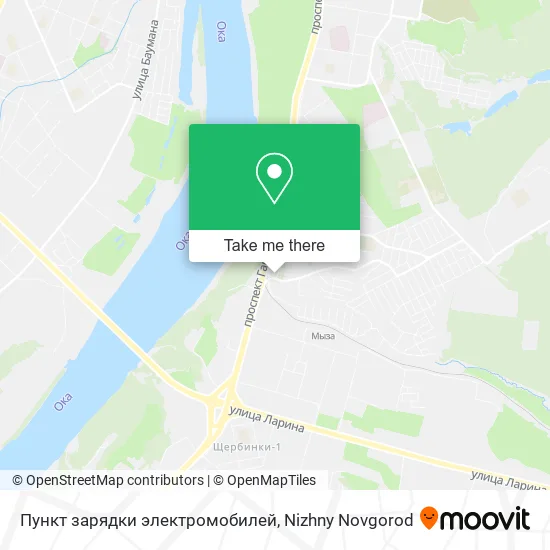 Пункт зарядки электромобилей map