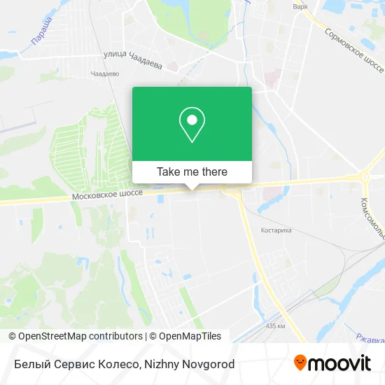 Белый Сервис Колесо map