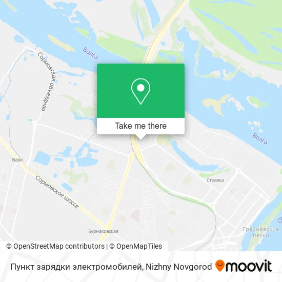 Пункт зарядки электромобилей map