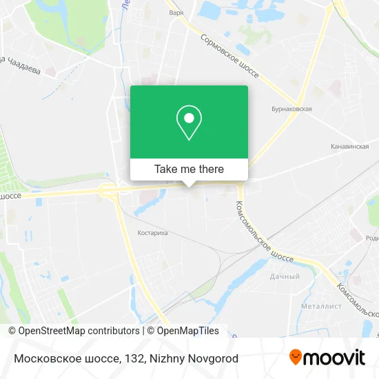 Московское шоссе, 132 map