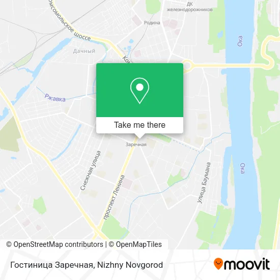 Гостиница Заречная map