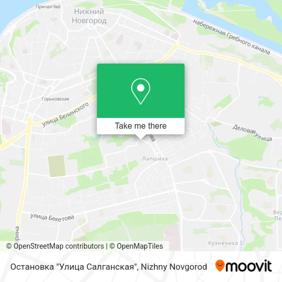 Остановка "Улица Салганская" map