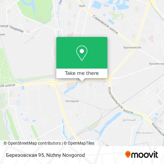Березовская 95 map