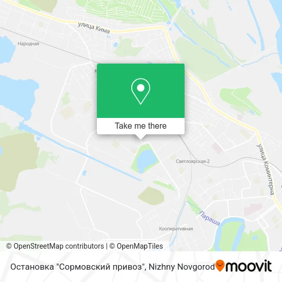 Остановка "Сормовский привоз" map