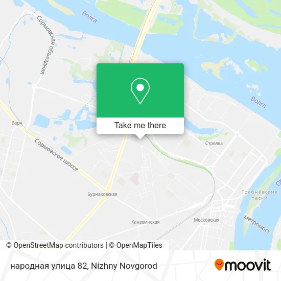 народная улица 82 map