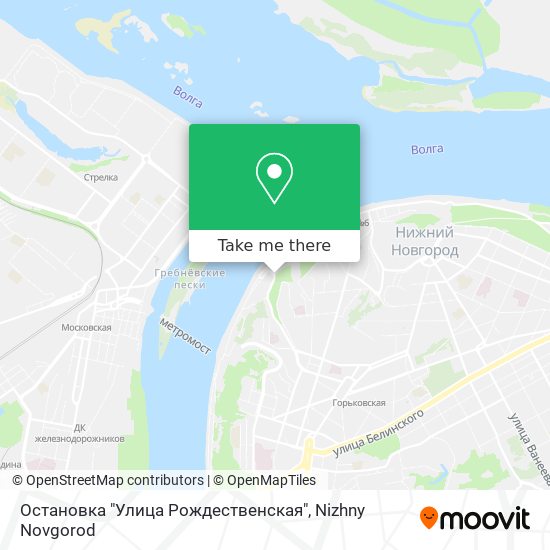 Остановка "Улица Рождественская" map