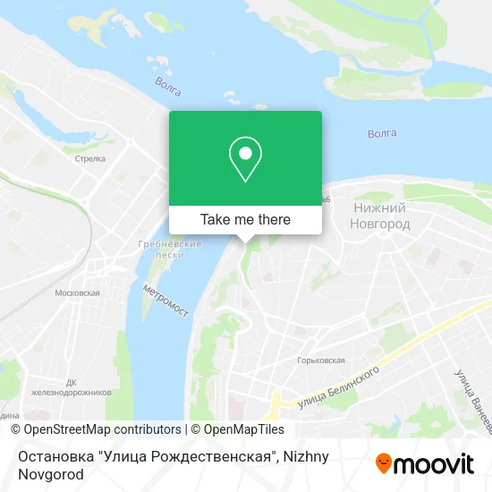 Остановка "Улица Рождественская" map