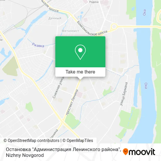 Остановка "Администрация Ленинского района" map