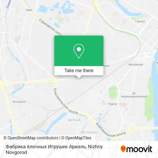 Фабрика ёлочных Игрушек Ариэль map