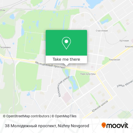 38 Молодежный проспект map