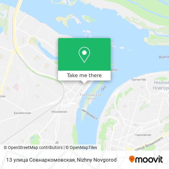13 улица Совнаркомовская map