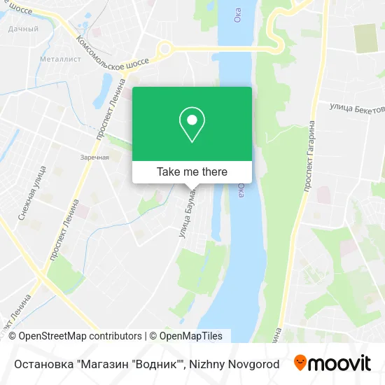 Остановка "Магазин "Водник"" map