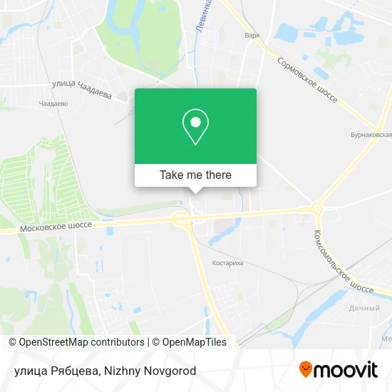 улица Рябцева map