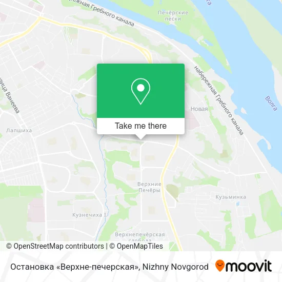 Остановка «Верхне-печерская» map