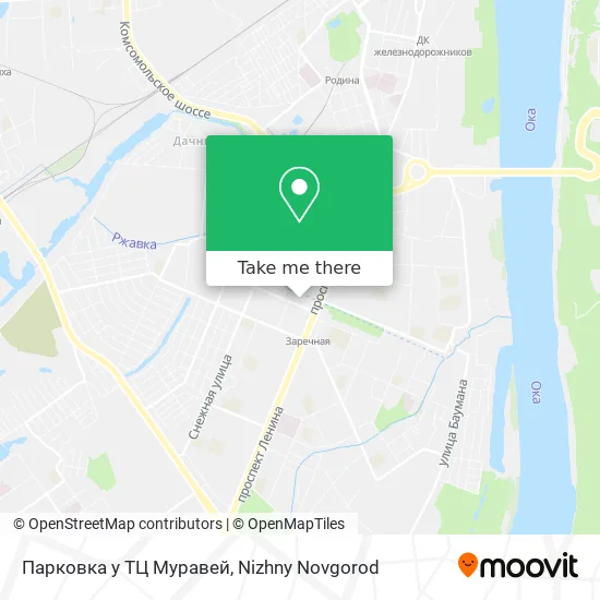 Парковка у ТЦ Муравей map