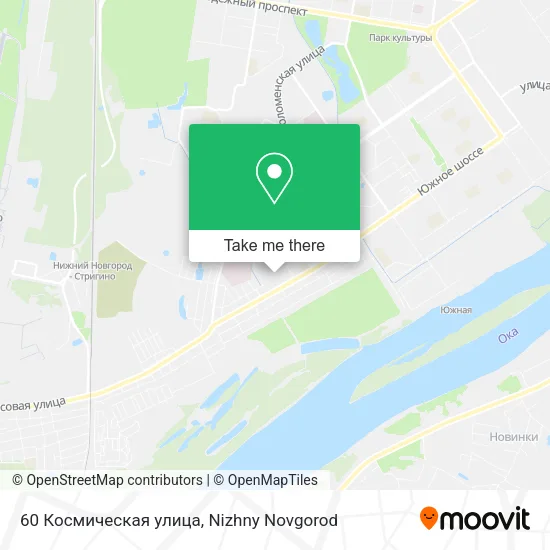 60 Космическая улица map