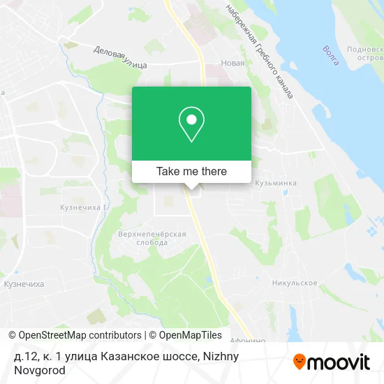 д.12, к. 1 улица Казанское шоссе map