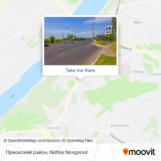 Приокский район map