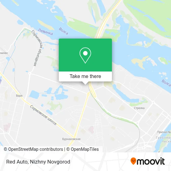 Red Auto map