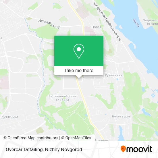 Overcar Detailing map