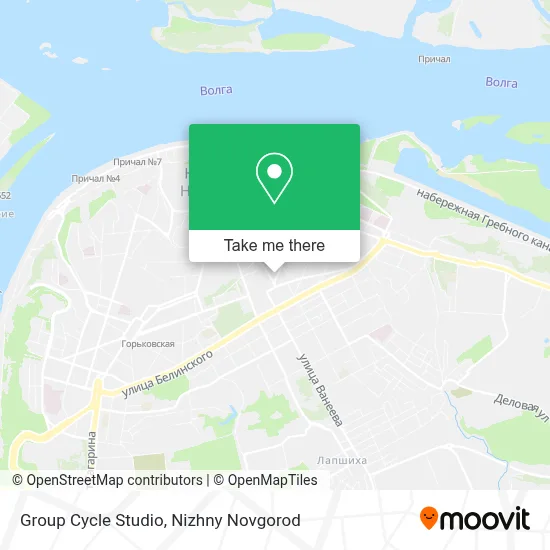 Group Cycle Studio map