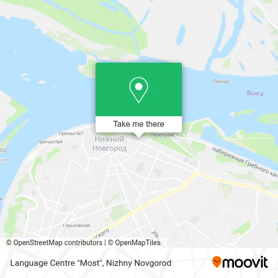 Language Centre "Most" map