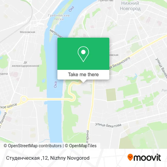 Студенческая ,12 map