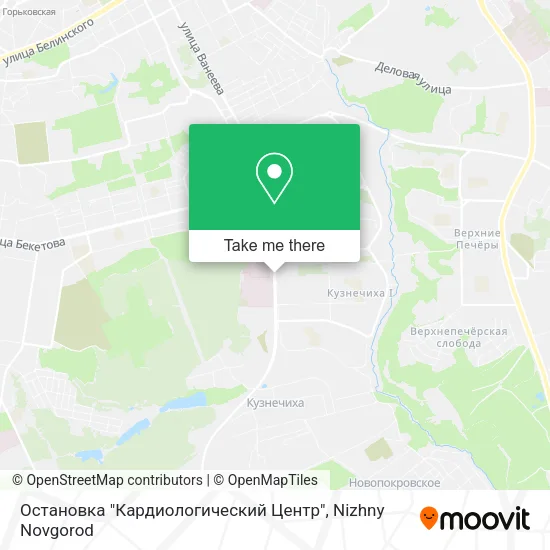 Остановка "Кардиологический Центр" map