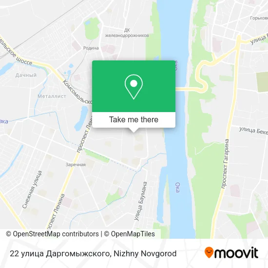 22 улица Даргомыжского map