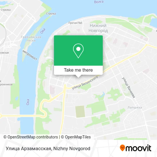 Улица Арзамасская map