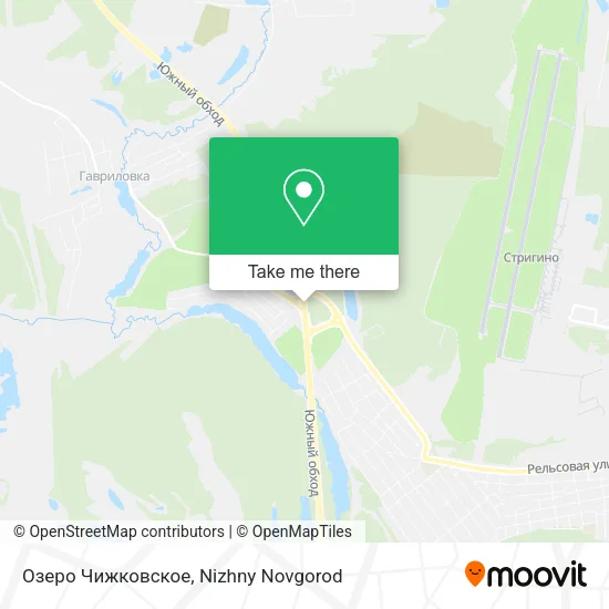 Озеро Чижковское map