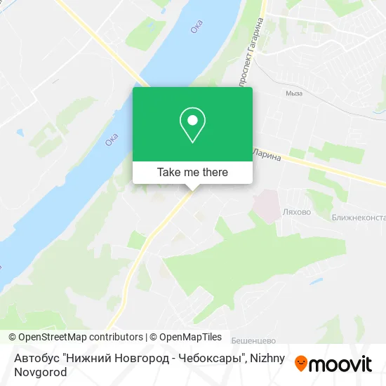 Автобус "Нижний Новгород - Чебоксары" map