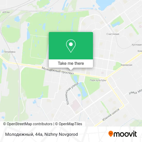 Молодежный, 44а map
