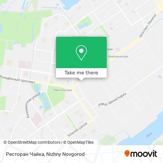 Ресторан Чайка map