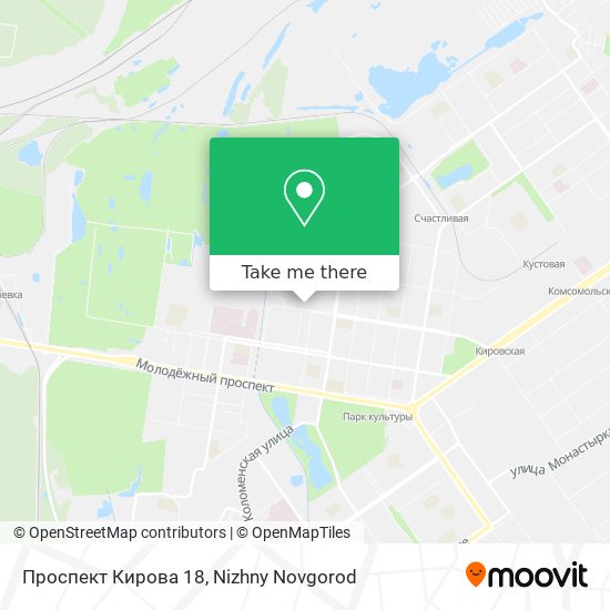 Проспект Кирова 18 map