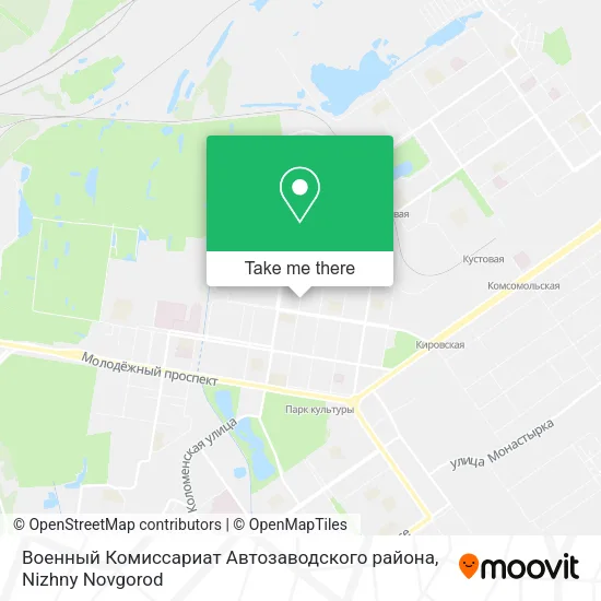 Военный Комиссариат Автозаводского района map