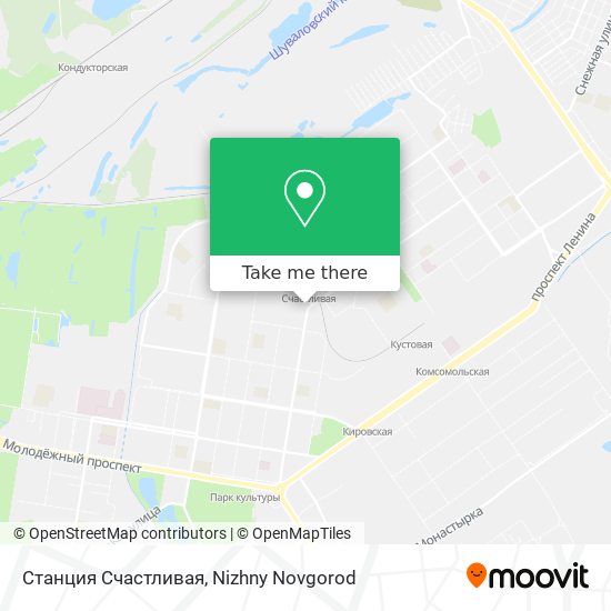 Станция Счастливая map