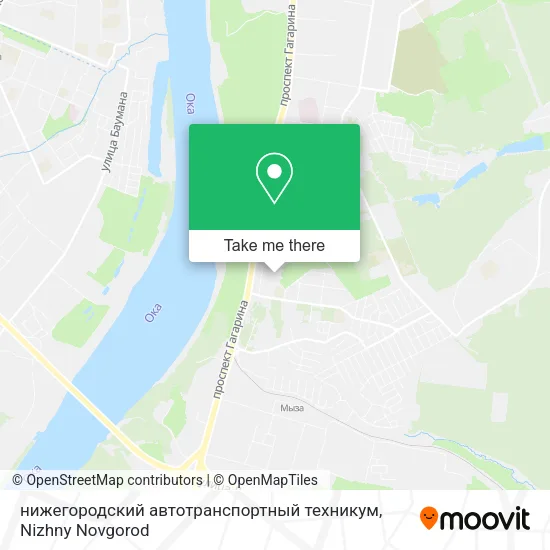 нижегородский автотранспортный техникум map