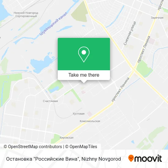 Остановка "Российские Вина" map