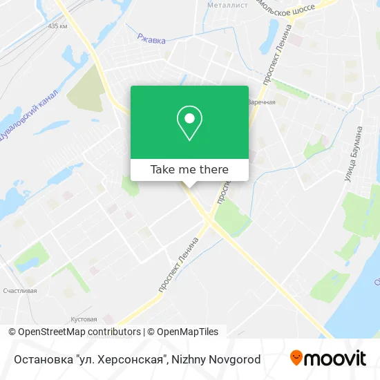 Остановка "ул. Херсонская" map
