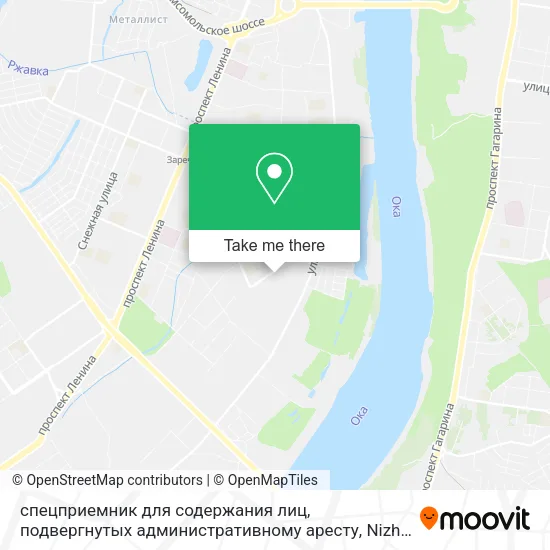 спецприемник для содержания лиц, подвергнутых административному аресту map